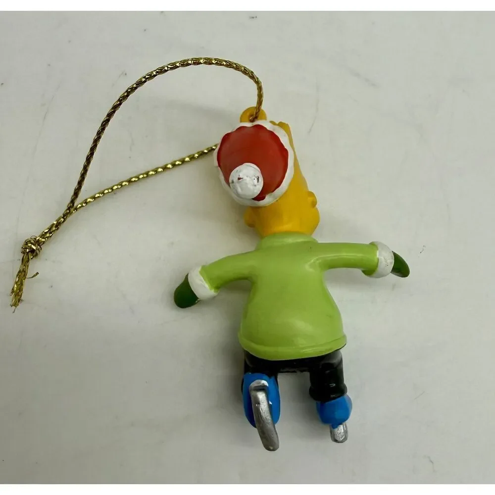 Bart Simpson Ice Skating Simpsons Kurt Adler Christmas‎ 2” Ornament Vintage 2004
